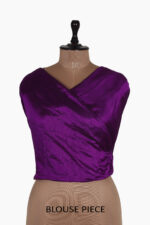 Mogra Buta Purple Chanderi Saree - Sung Hills