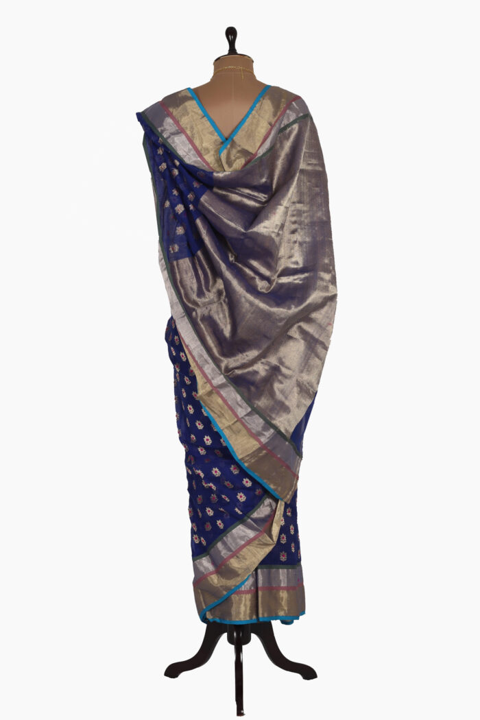 Booti-Chaneri Silk Saree