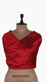 Red Mogra Chanderi Saree