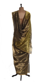 Golden Metallic tissue SIlk Saree