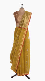 Traditional Flower Chanderi Saree-SUNG HILLS