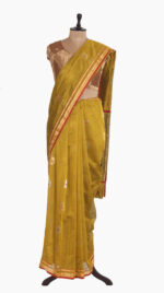 Traditional Flower Chanderi Saree-SUNG HILLS