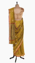 Traditional Flower Chanderi Saree-SUNG HILLS