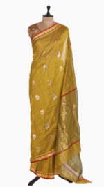 Traditional Flower Chanderi Saree-SUNG HILLS