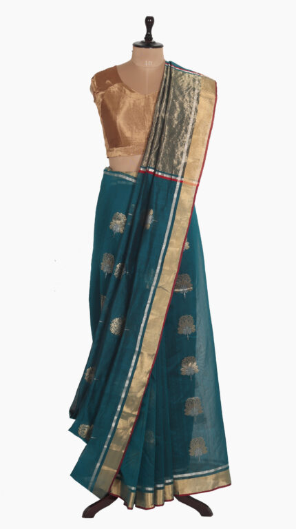 Nine Leaf Chanderi Saree