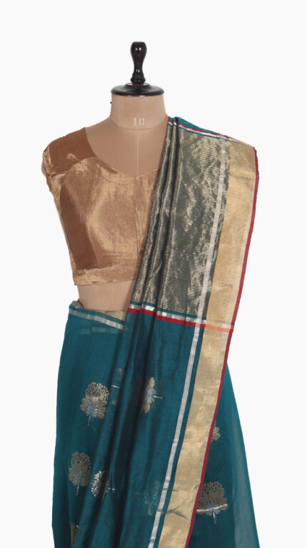 Nine Leaf Chanderi Saree