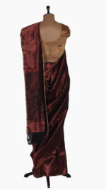 Copper Zigzag Chanderi Saree