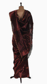 Copper Zigzag Chanderi Saree
