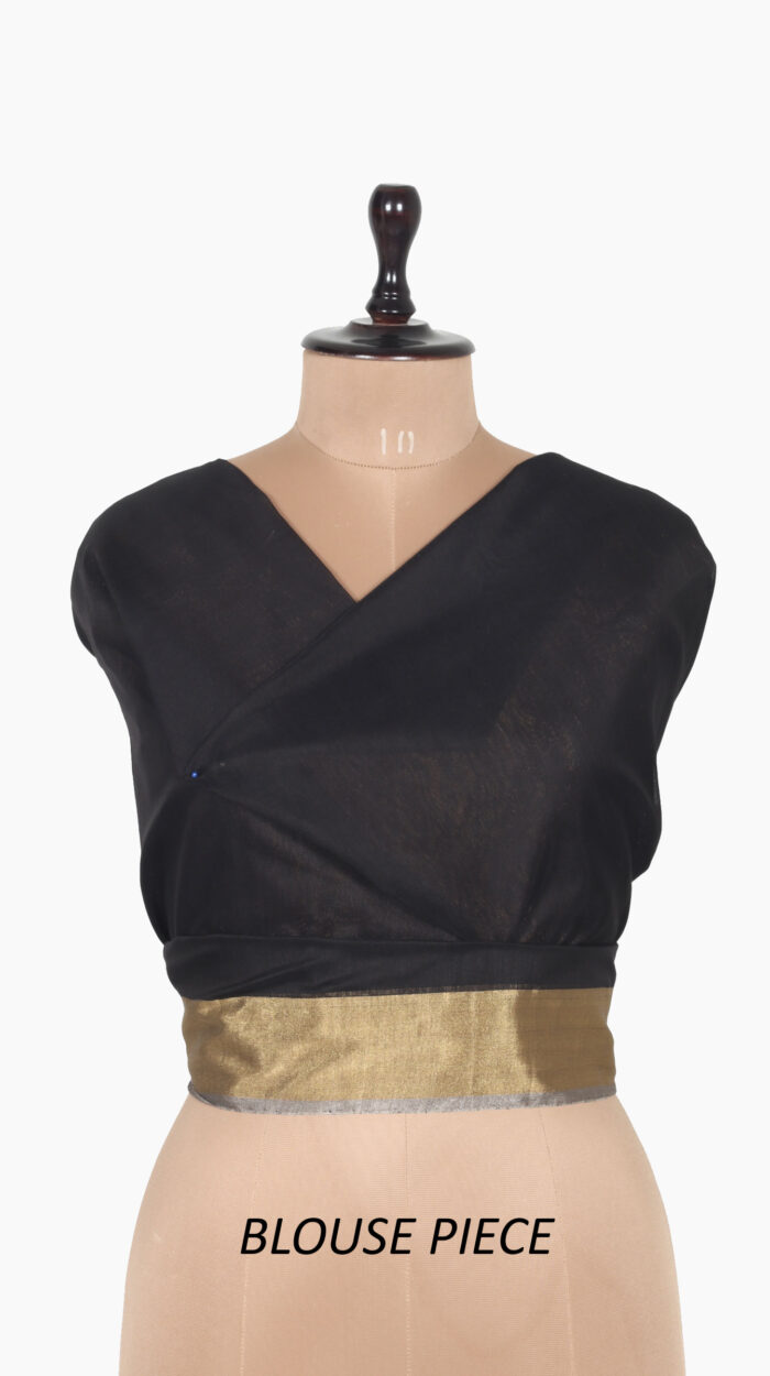 Contrast Leaf Chanderi Saree