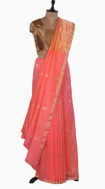 Jhumka Buta Chanderi Saree