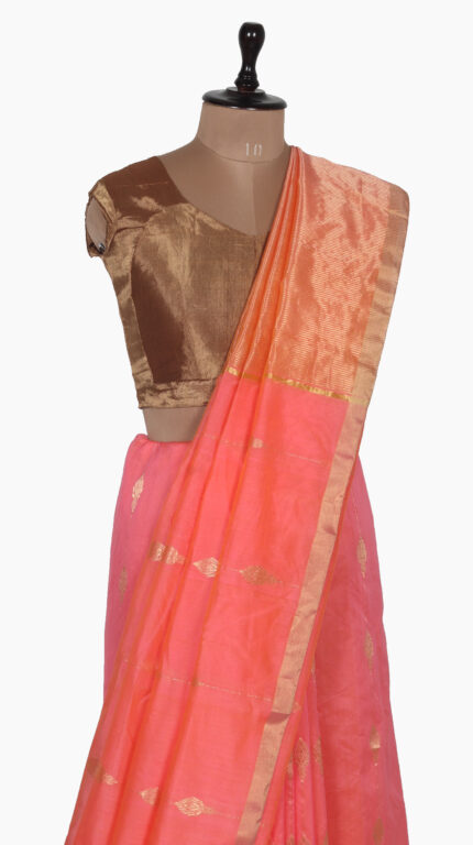 Jhumka Buta Chanderi Saree
