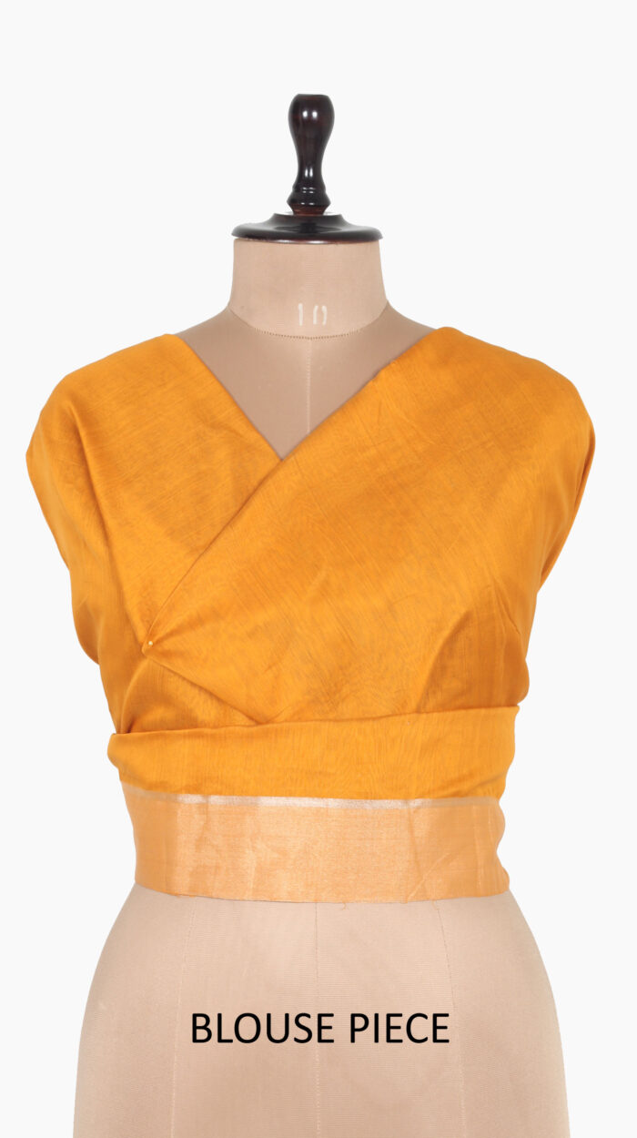 Square Leaf Chanderi Saree - Image 8