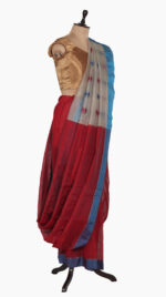 Maroon Two Leaf Saree