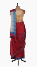Maroon Two Leaf Saree