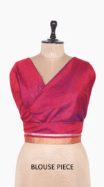 DualShade Red Chanderi Saree