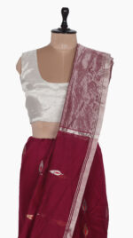 RedMeena Leaf Chanderi Saree