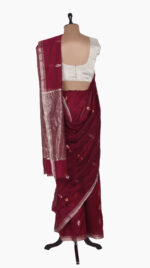 RedMeena Leaf Chanderi Saree