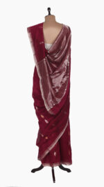RedMeena Leaf Chanderi Saree