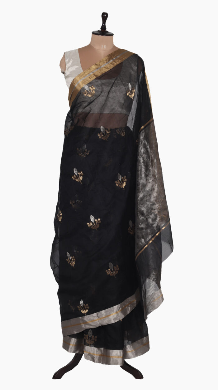 Dia Flowers Chanderi Saree - Image 7