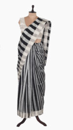 UpDown Stripe Chanderi Saree