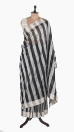 UpDown Stripe Chanderi Saree
