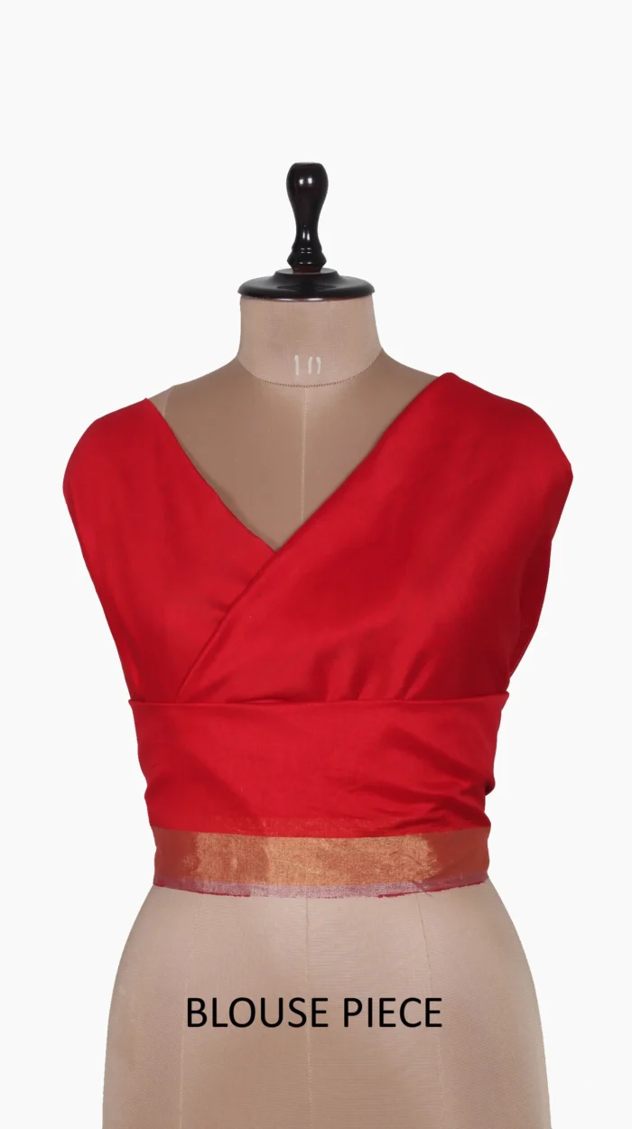 Golden Silver Meena Buta Chanderi Saree