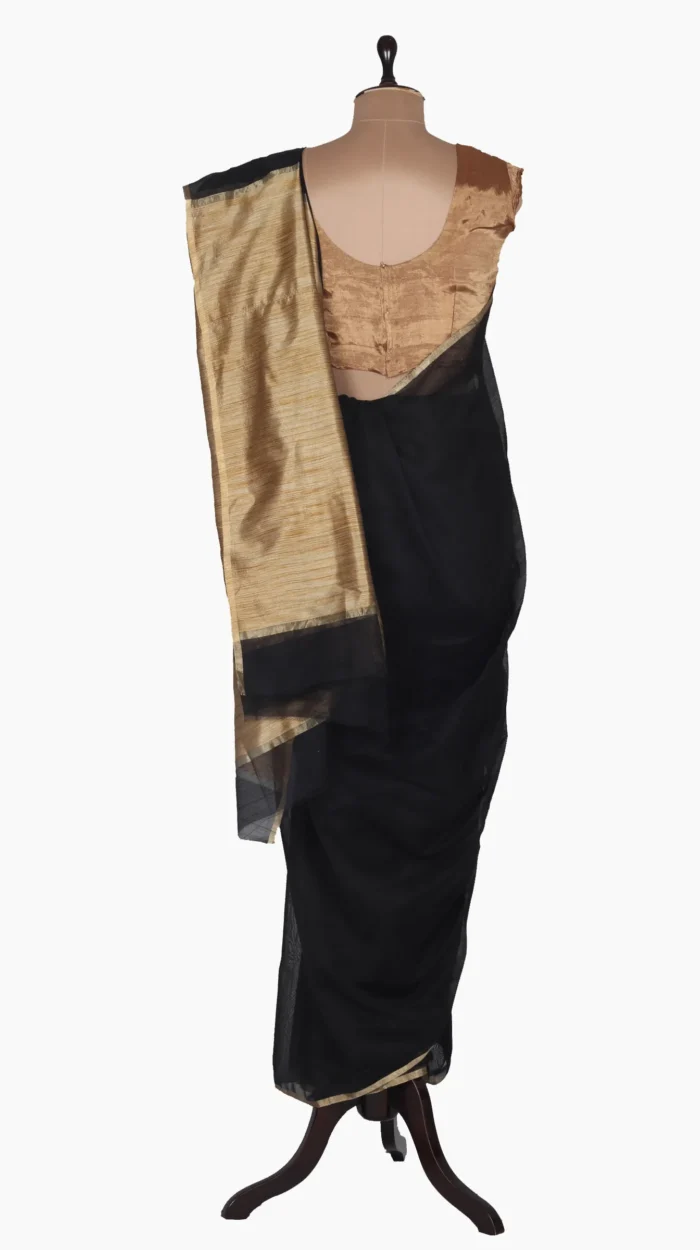 Tussar Pallu Chanderi Saree