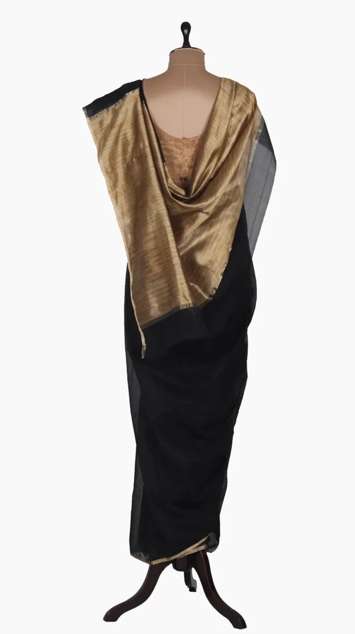 Tussar Pallu Chanderi Saree