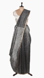 Up-Down Geometry Chanderi Silk Saree