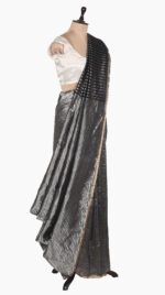 Up-Down Geometry Chanderi Silk Saree