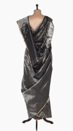 Up-Down Geometry Chanderi Silk Saree