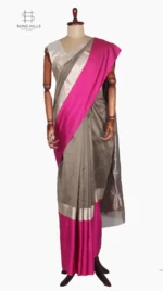 Mashru Raani and Beige Chanderi Saree - Image 5