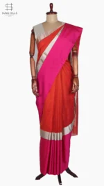 Mashru Raani and Kesri Chanderi Saree