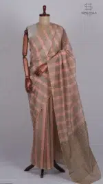 Earthen Stripe Chanderi Silk Saree