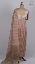 Earthen Stripe Chanderi Silk Saree