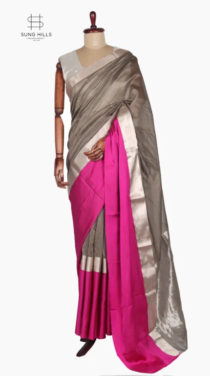 Mashru Raani and Beige Chanderi Saree